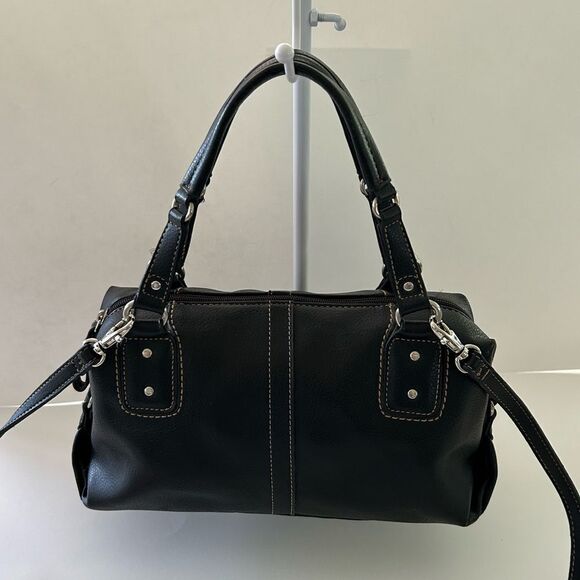 Vintage Y2K Relic Black Faux leather satchel crossbody - Picture 4 of 9